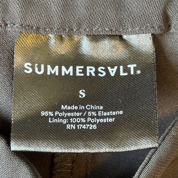 Summersalt Black Perfect Wide Leg Side Zip High Rise Pant Size S - Picture 2 of 12